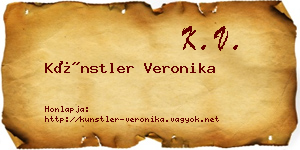 Künstler Veronika névjegykártya